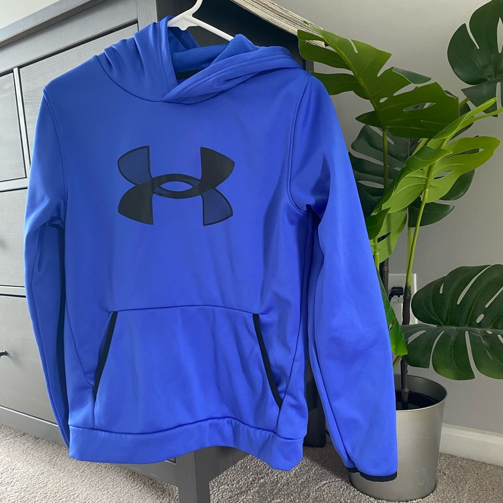 Youth Large Blue Under Armour Hoodie
